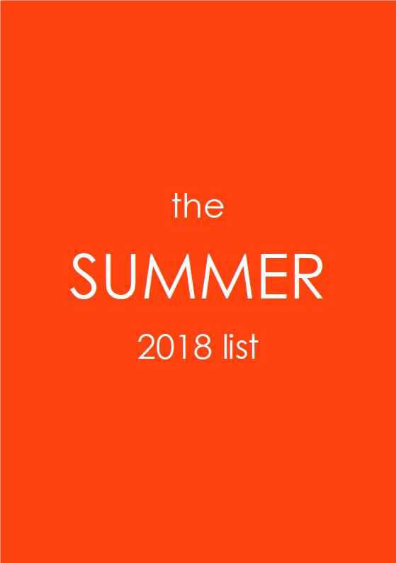 the SUMMER 2018 list